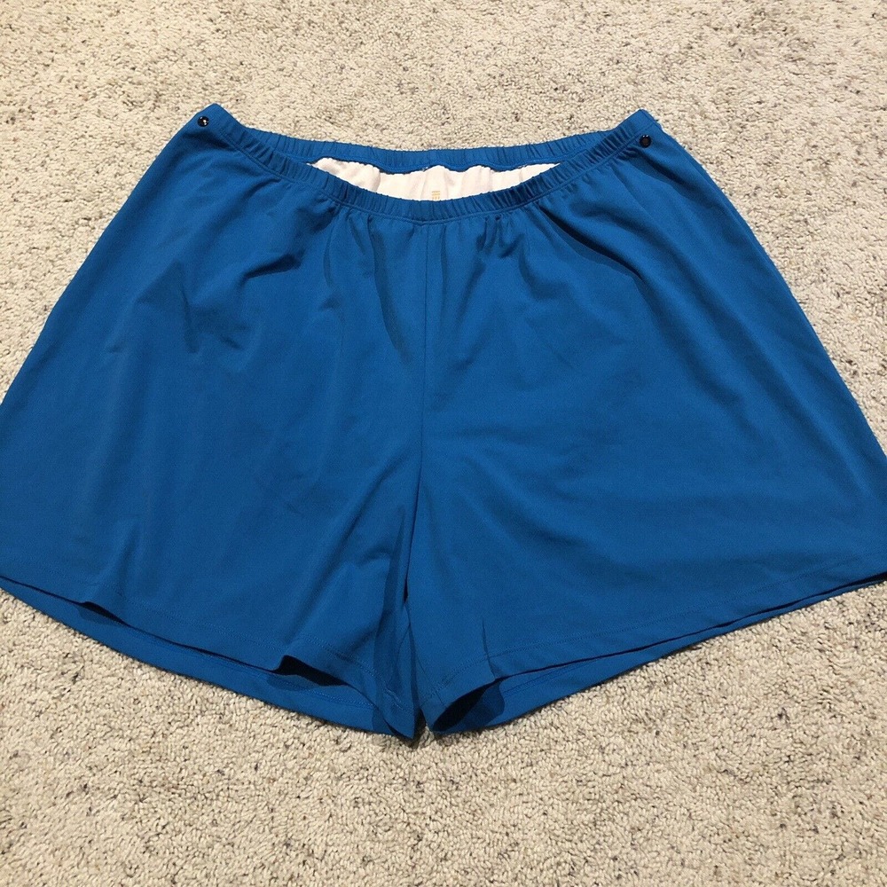 JUNO ACTIVE Size 2X RUNNING SHORTS Retro Lightweight BLUE *MADE IN USA*Z22